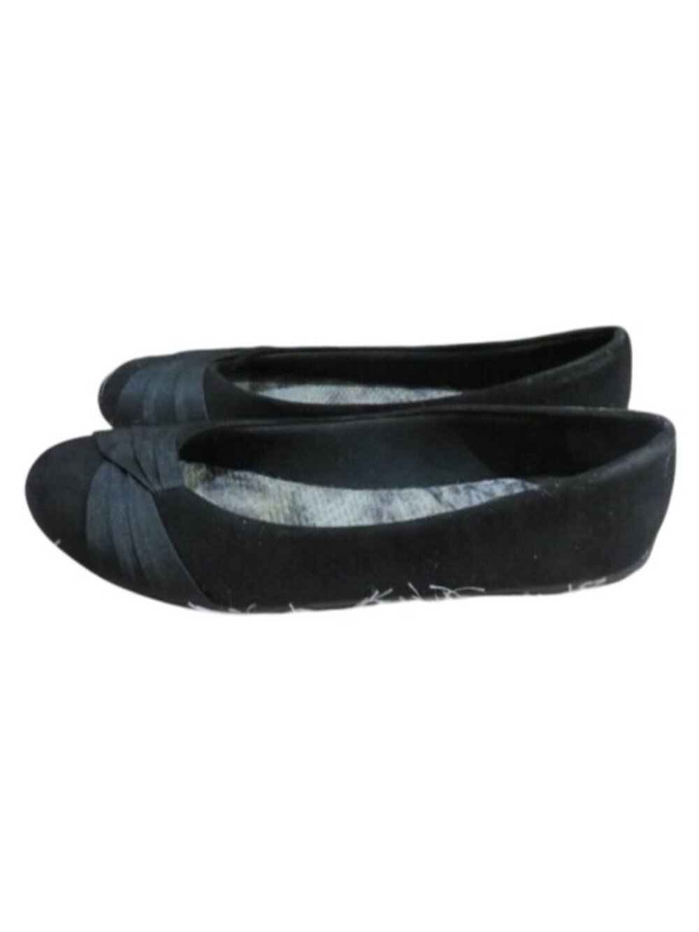 Hotcakes Black Vegan Suede Leather Ballet Flats 8.5